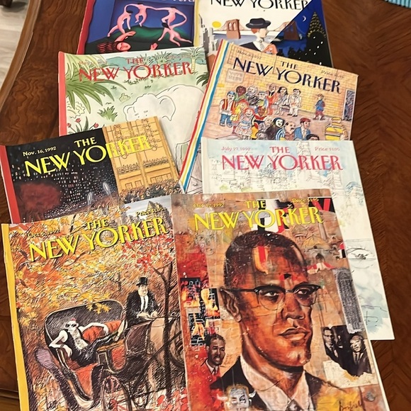 Vintage New Yorker Magazine Covers Only 1992 Set of 41 Artwork Frameable Gifts - Picture 4 of 6